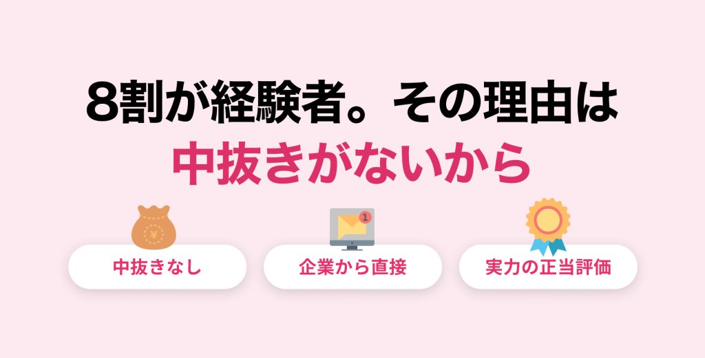 実務経験3年以上が8割。ハイスキル層が「テックダイレクト」に集まる本当の理由